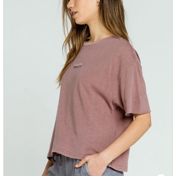 RVCA Rolled Sleeve Fracture Tee woman’s size XS - Picture 1 of 8